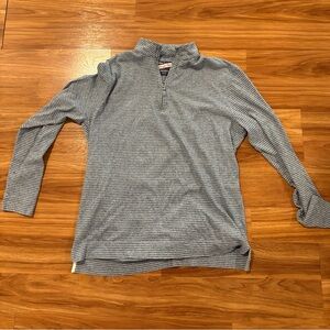 Johnnie-O Harrell Slub Stripe Quarter-Zip Pullover